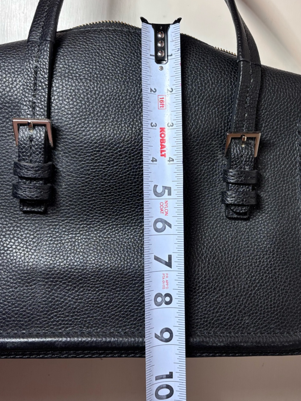 kate spade Black Pebbled Leather Tassel Satchel - Picture 5 of 5